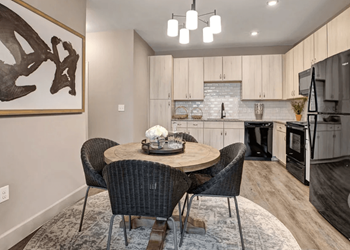 Kitchen with granite countertops